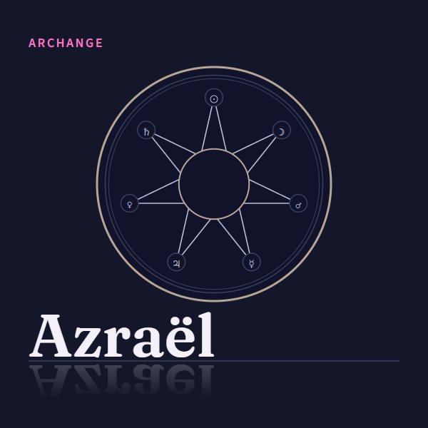 Médaillon de l’archange Azraël