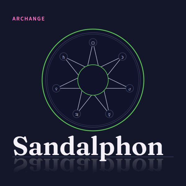 Médaillon de l’archange Sandalphon