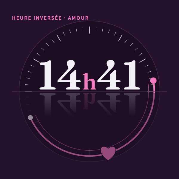Heure inversée 14h41 en amour : signification sur Heure Miroir