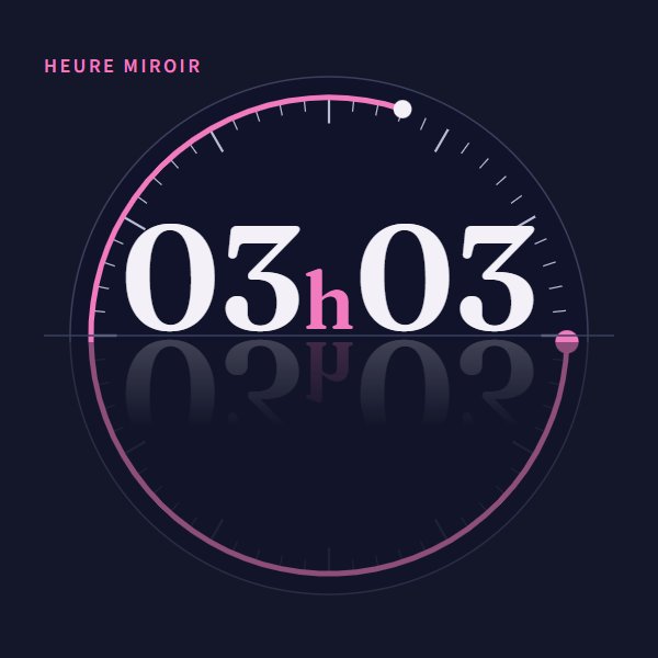Heure miroir 03h03 : signification sur Heure Miroir