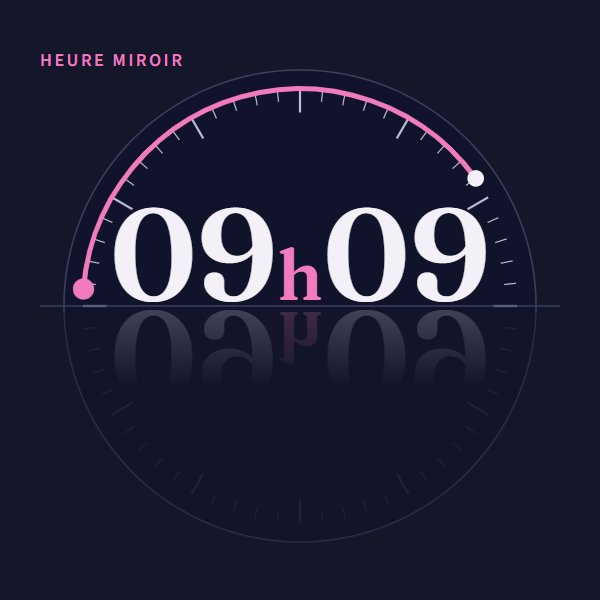 Heure miroir 09h09 : signification sur Heure Miroir