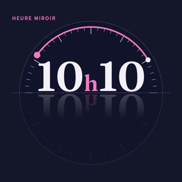 Heure miroir 10h10 : signification sur Heure Miroir
