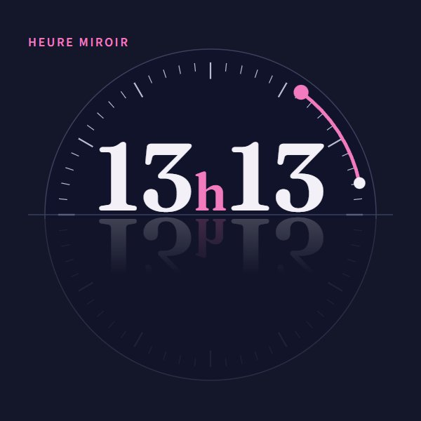 Heure miroir 13h13 : signification sur Heure Miroir