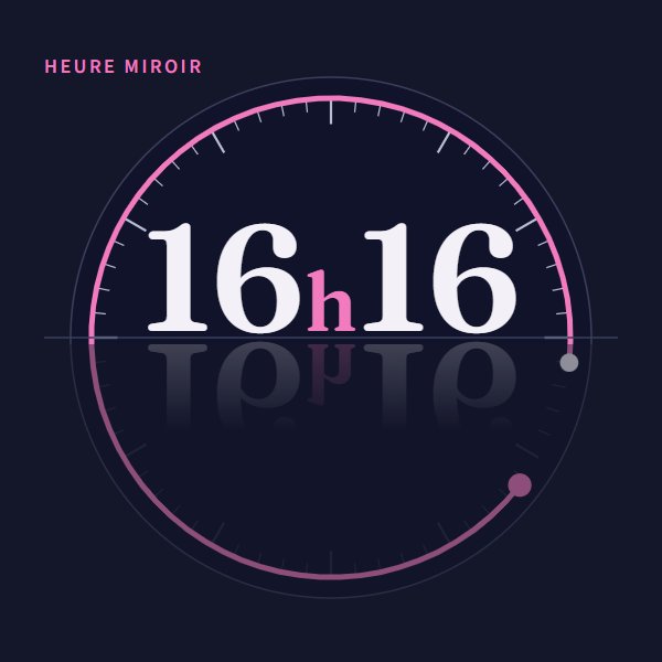 Heure miroir 16h16 : signification sur Heure Miroir