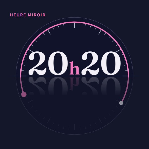 Heure miroir 20h20 : signification sur Heure Miroir