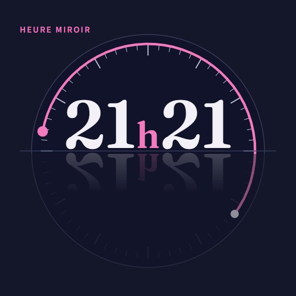Heure miroir 21h21 : signification sur Heure Miroir