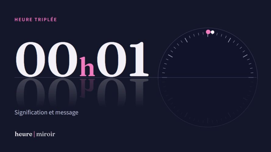 Heure triplée 00h01 : signification sur Heure Miroir