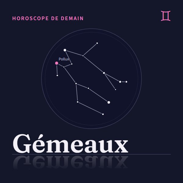 Horoscope de demain Gémeaux : le signe et sa constellation