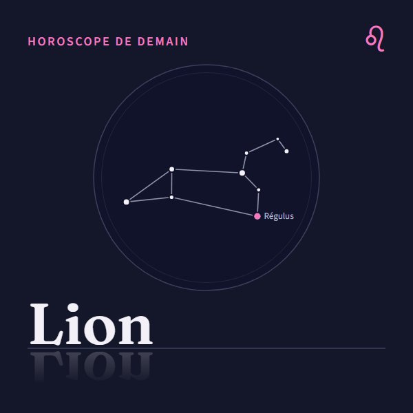 Horoscope de demain Lion : le signe et sa constellation