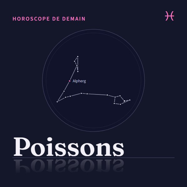 Horoscope de demain Poissons : le signe et sa constellation