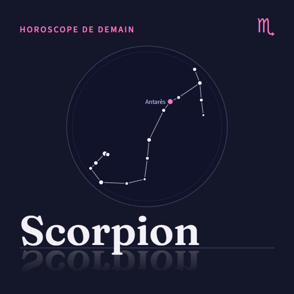Horoscope de demain Scorpion : le signe et sa constellation