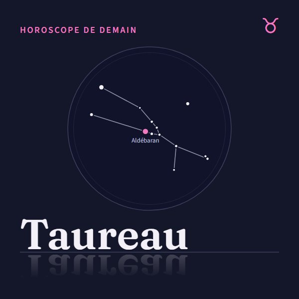 Horoscope de demain Taureau : le signe et sa constellation