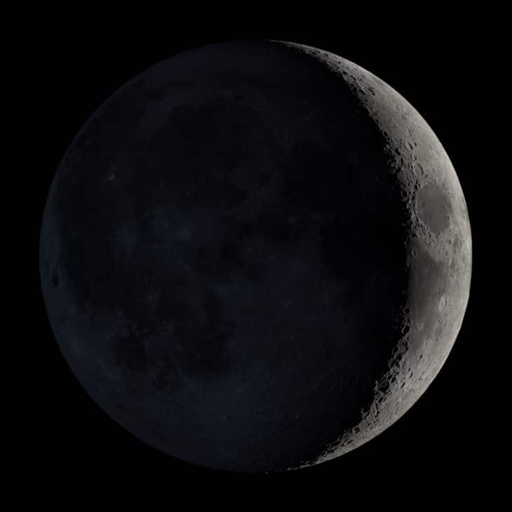 Lune : premier croissant